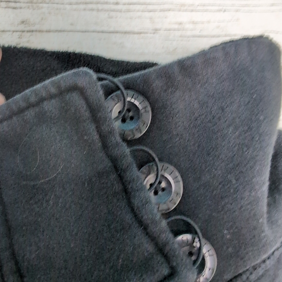 The North Face Black Cowl Neck Full Zip Quilted Sweater Women Size Medium - Picture 3 of 8